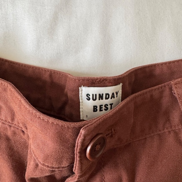 Aritzia Sunday Best Jaden Pants in Cognac Size 0 - Picture 3 of 3